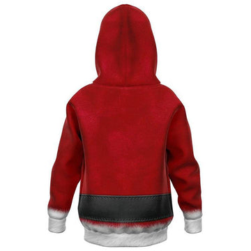 Navidad Christmas Sudadera Santa Claus Cosplay Sudadera con Capucha para Niños